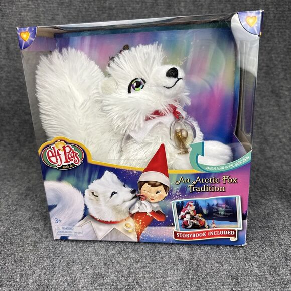 Elf On The Shelf Pets An Arctic Fox Cub Tradition Plush & Story Book New - Picture 1 of 5